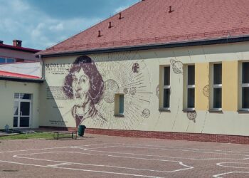 Mural Mikołaja Kopernika w Miliczu
