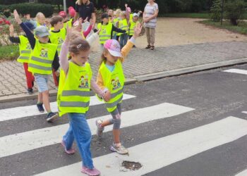 Policjanci z wizytą u „Parkowych Skrzatów”