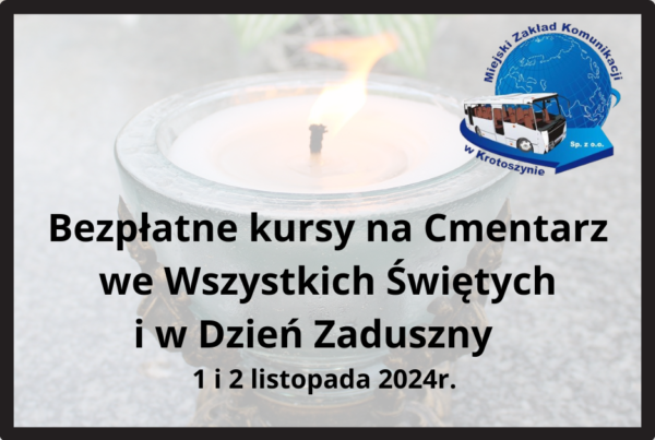 Na cmentarz zawiozą Cię za darmo!