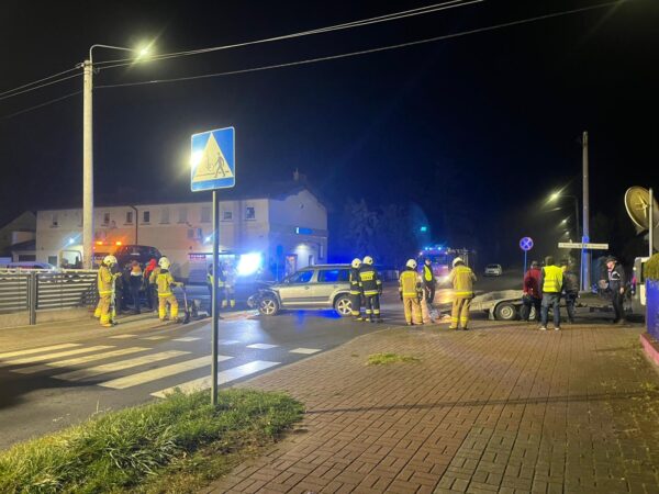 Wypadek na ulicy Grudzielskiego w Krotoszynie